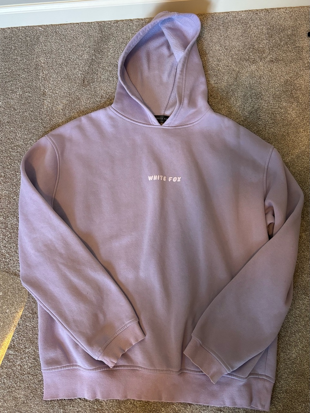 White Fox Boutique Lavender Purple Logo Hoodie